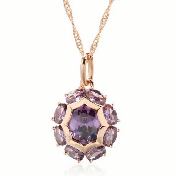 Anthropologie Jewelry - Elegant Purple Pendant Necklace.